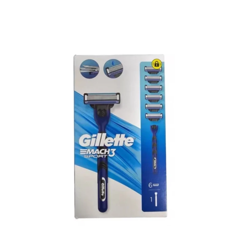 GILLETTE APARAT RAS MACH3 +6 REZ SPORT 